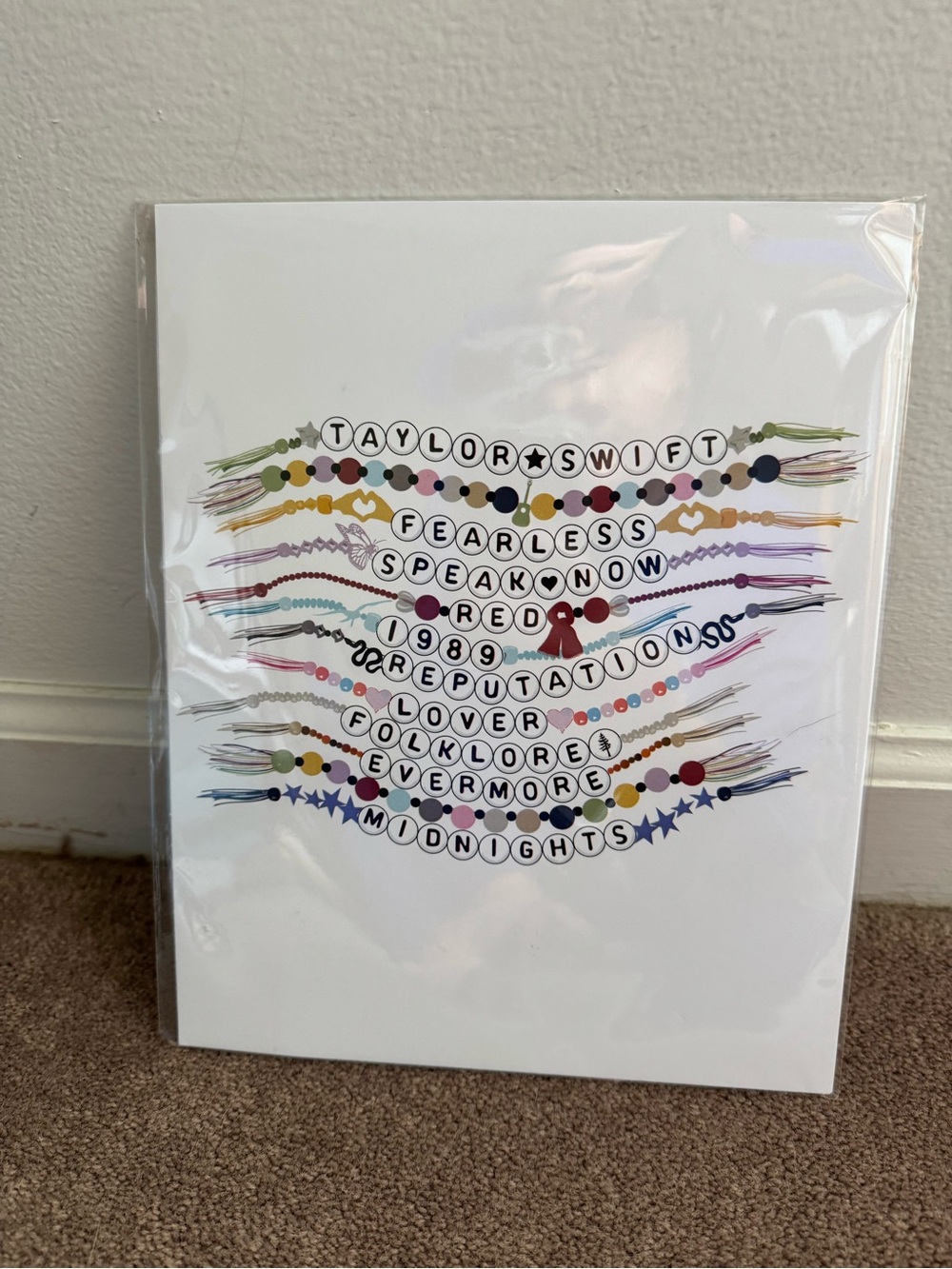 Taylor Swift Bracelet-Style Multicolor Album Print